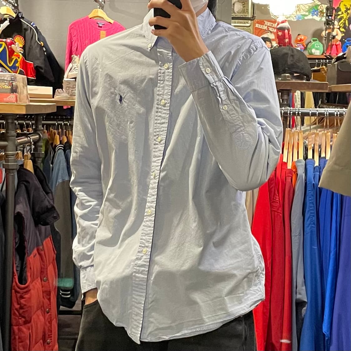 [IM] Polo 폴로랄프로렌  블루 체크 긴팔셔츠 상품이미지4