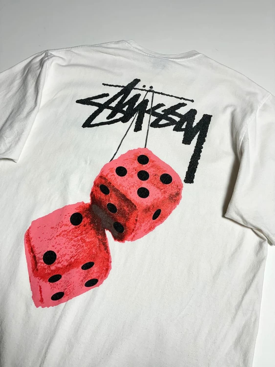 스투시 STUSSY 퍼지 다이스 코튼 반팔 티셔츠 R1395 상품이미지2