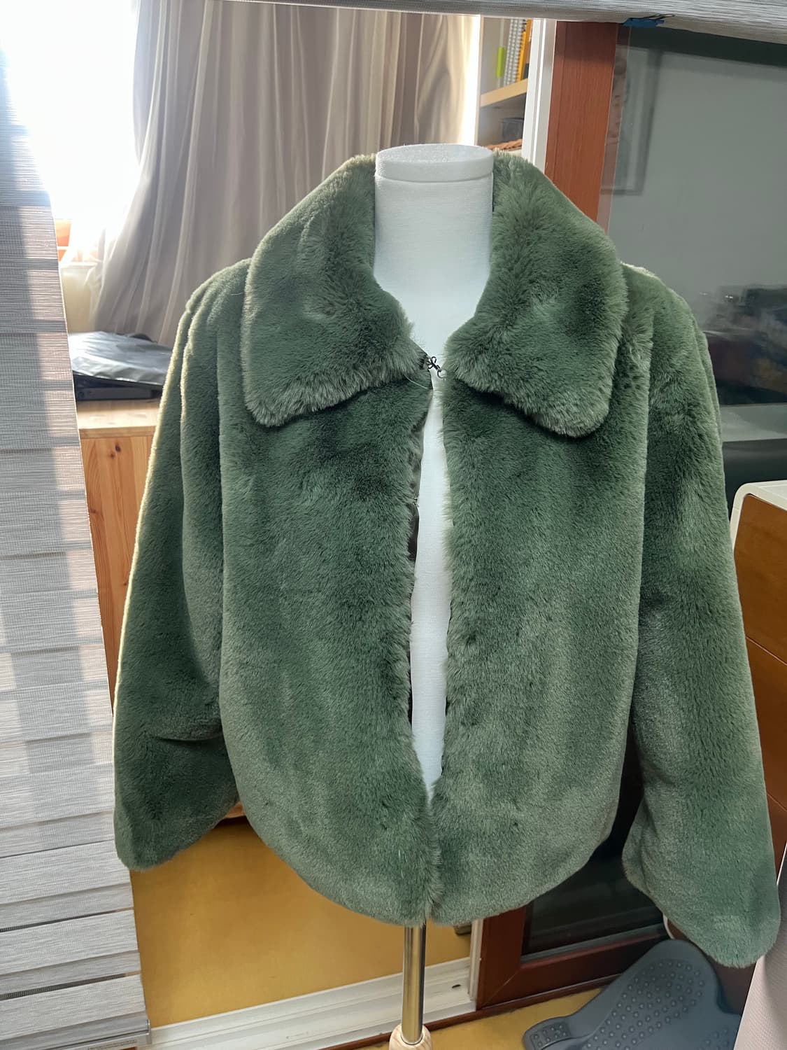 루루서울 그린 퍼자켓 상품이미지1