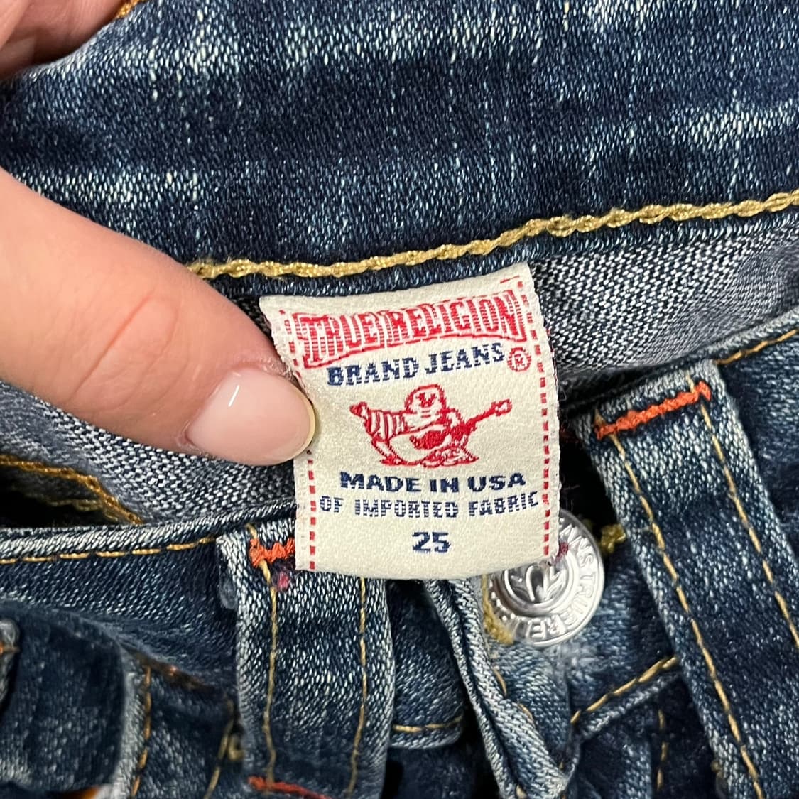 [정품/25] 트루릴리젼 데님 청바지 데미지진 b18 상품이미지4