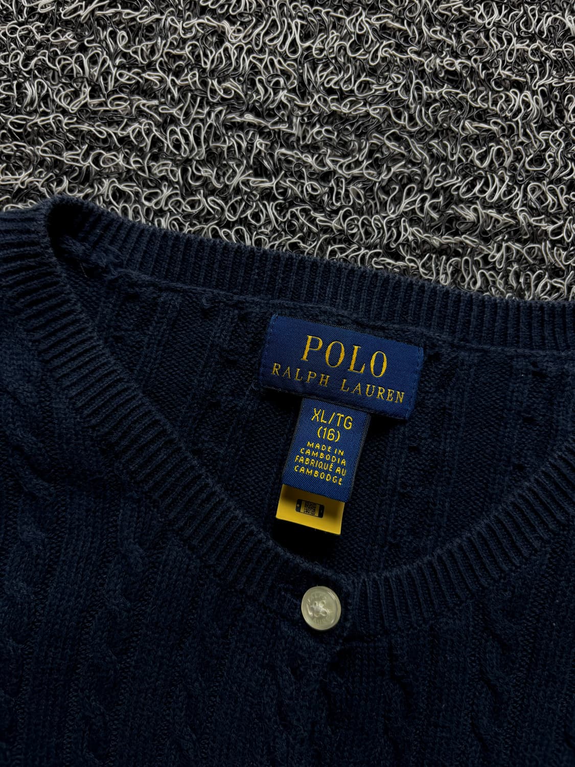 폴로 랄프로렌 신형 화이트 포니 우먼스 꽈배기 가디건 1412  상품이미지3