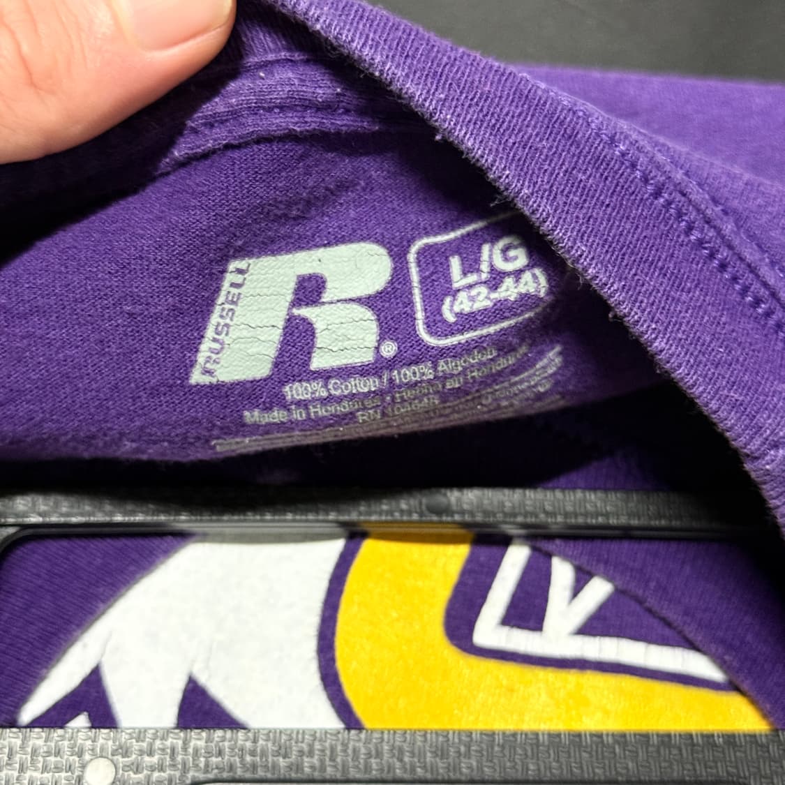 Russell 러셀 애슬레틱 00s 빅 프린팅 반팔 티셔츠 상품이미지5