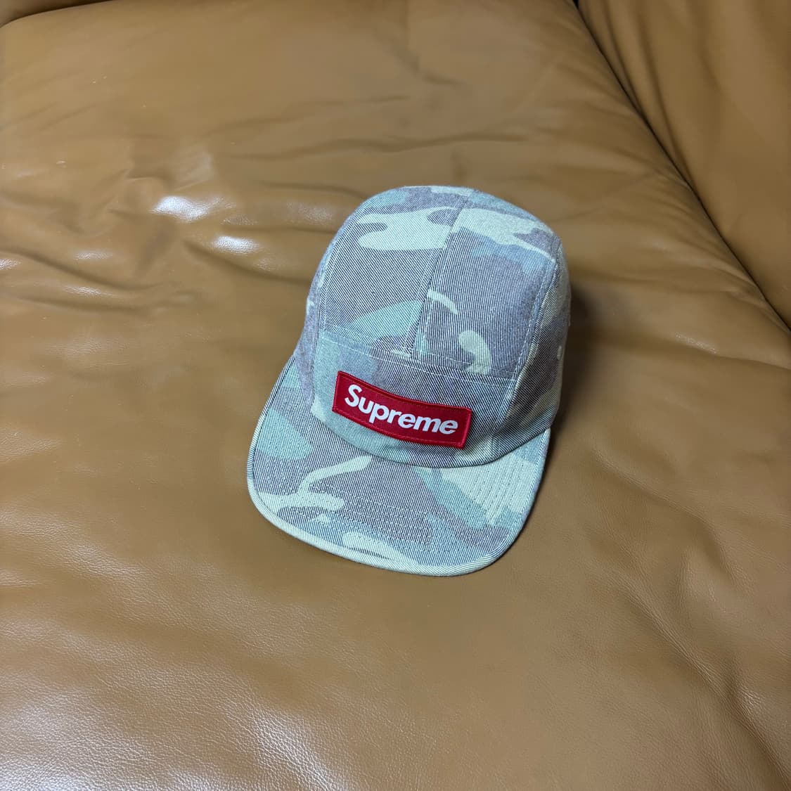 Supreme 슈프림 워시드 카모 캠프캡 모자 (Washed Camo) 상품이미지1