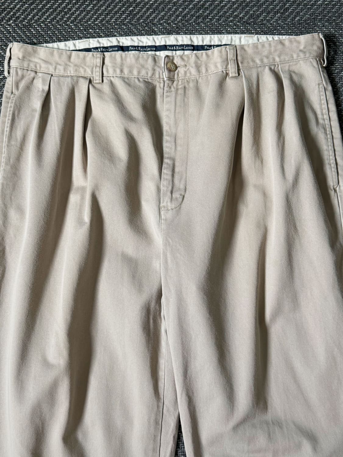 (36) 90s 폴로 랄프로렌 앤드류 더블 플리츠 치노 팬츠 상품이미지2
