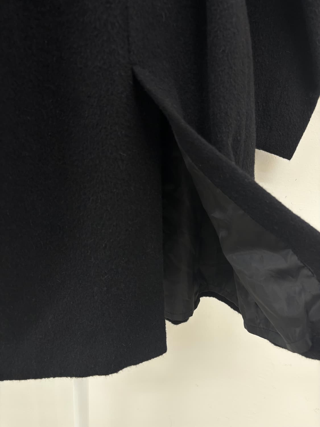 빈티지 블랙 울 앙고라 코트 상품이미지10