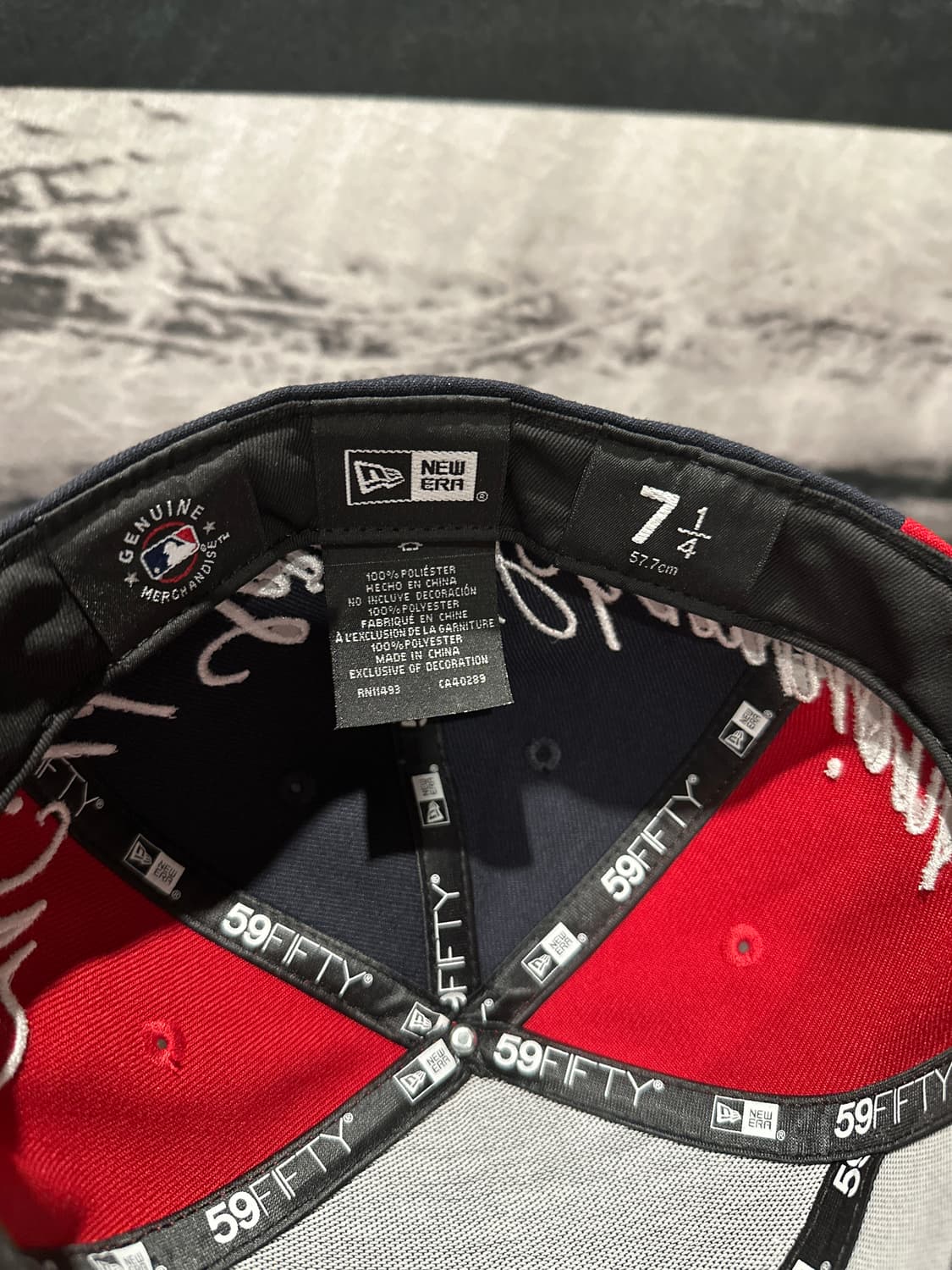 뉴에라 MLB 뉴욕 양키스 스크립트 스플릿 패널 피티드캡 714 상품이미지6