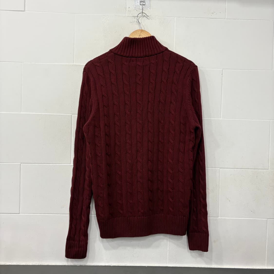 폴로 랄프로렌 반집업 꽈배기니트 상품이미지3