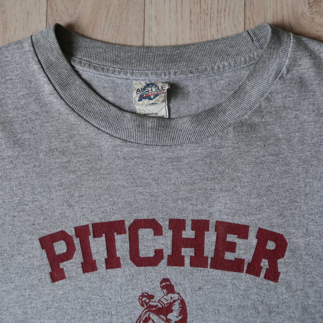 빈티지 pitcher 프린팅 티셔츠 상품이미지3