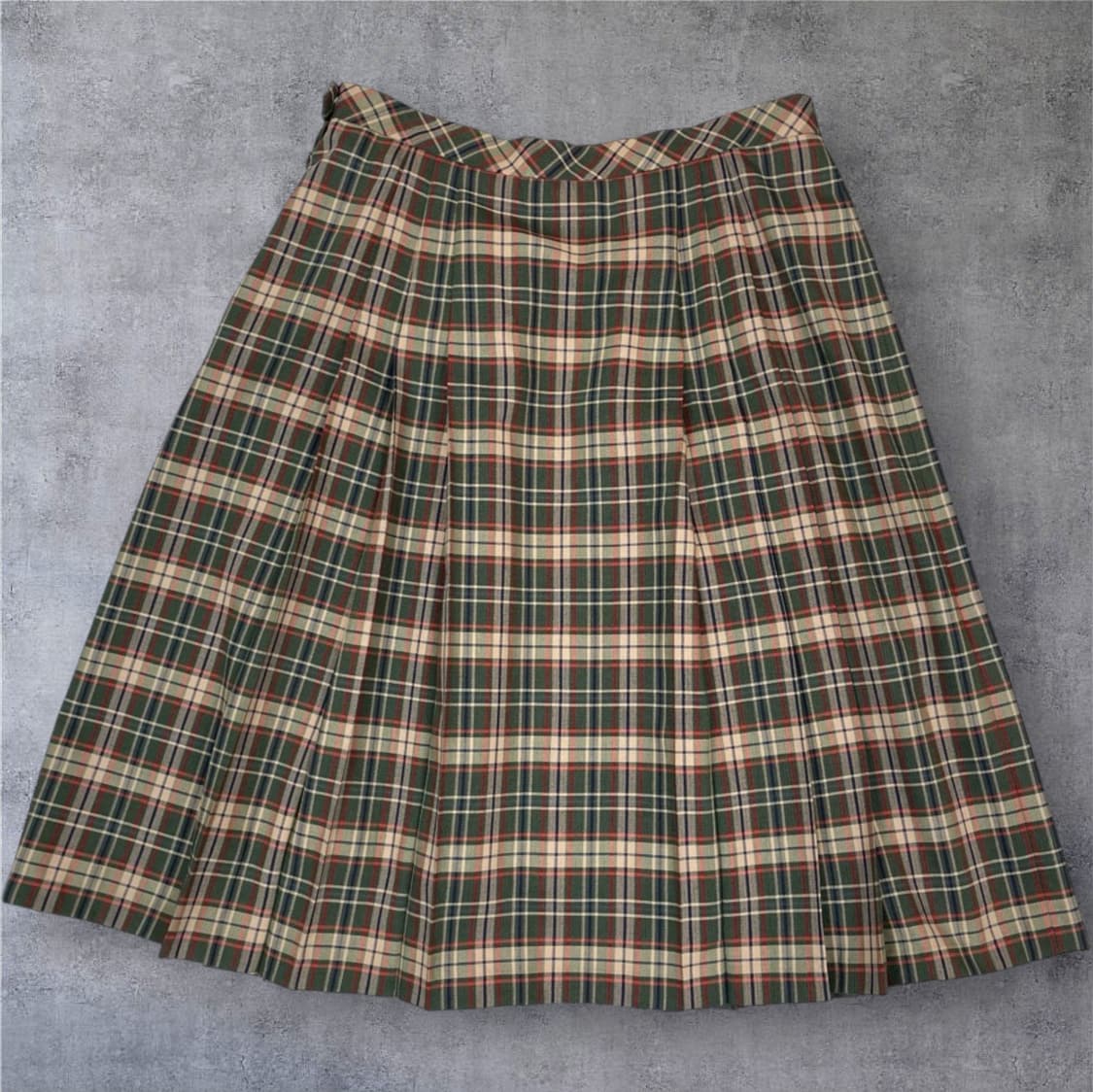 닥스 Daks 체크 클래식 올드스쿨 플리츠 롱스커트 82 상품이미지5
