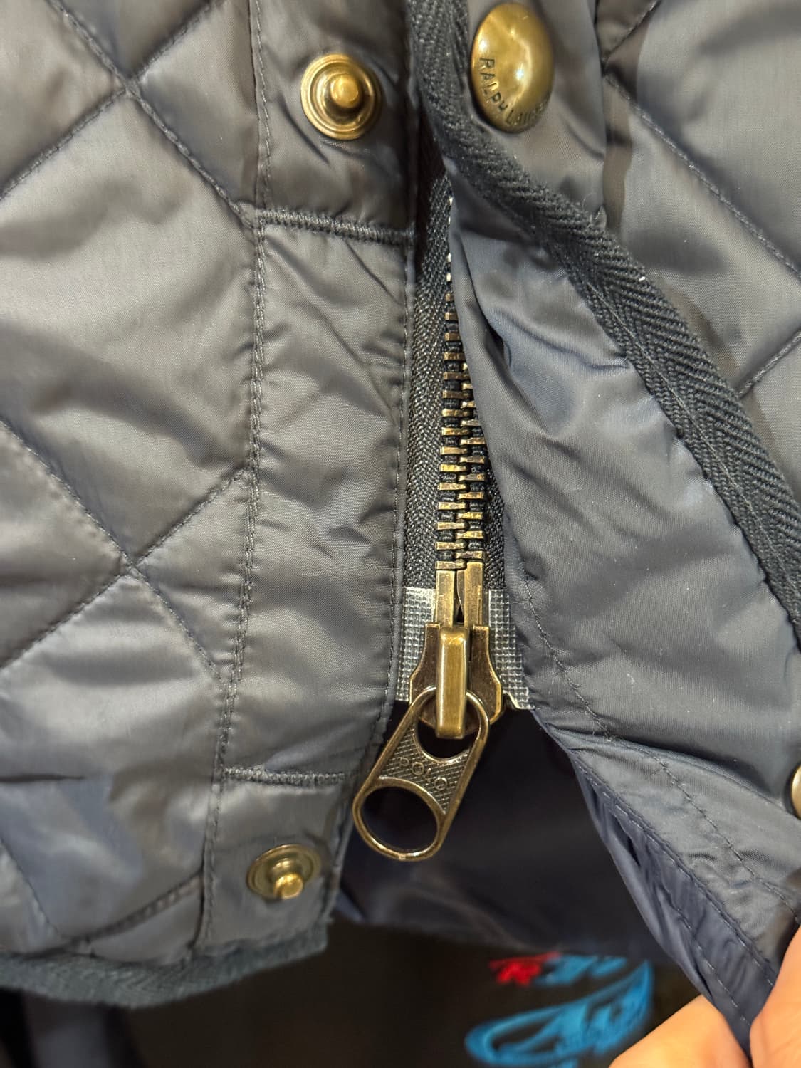 폴로랄프로렌 퀼팅 베스트 네이비 M 상품이미지8