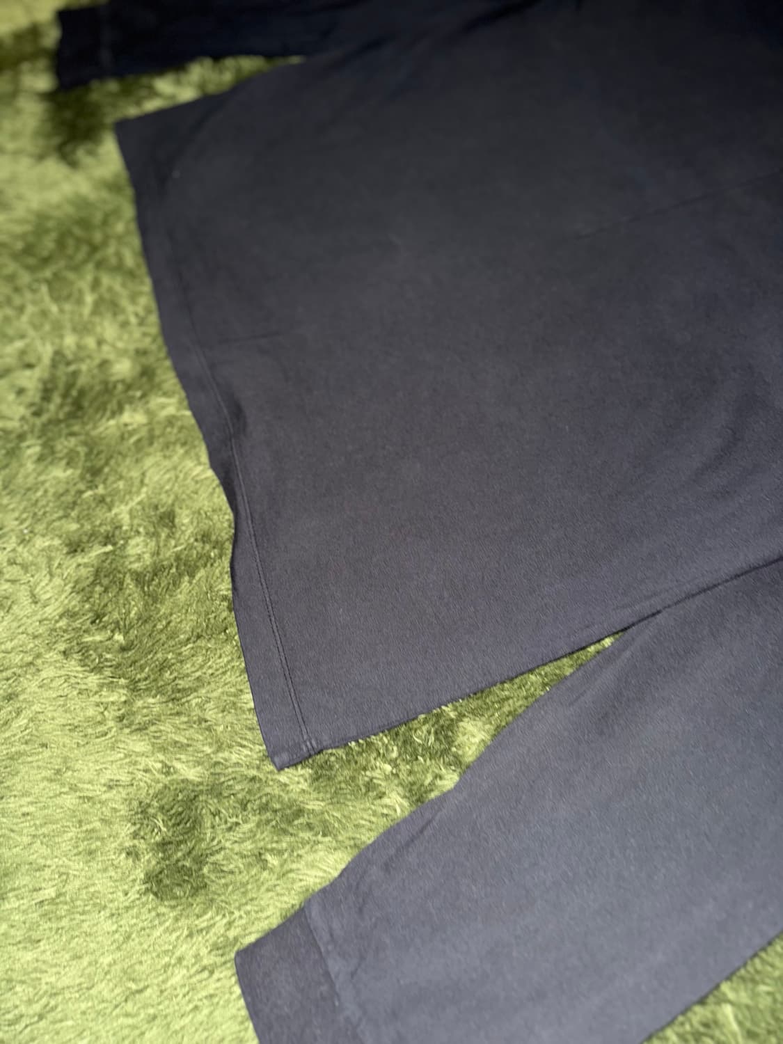 [XL] 코스트 퍼 킬로 크랙 로고 프린트 루즈 핏 롱슬리브 티셔츠 블랙 상품이미지9