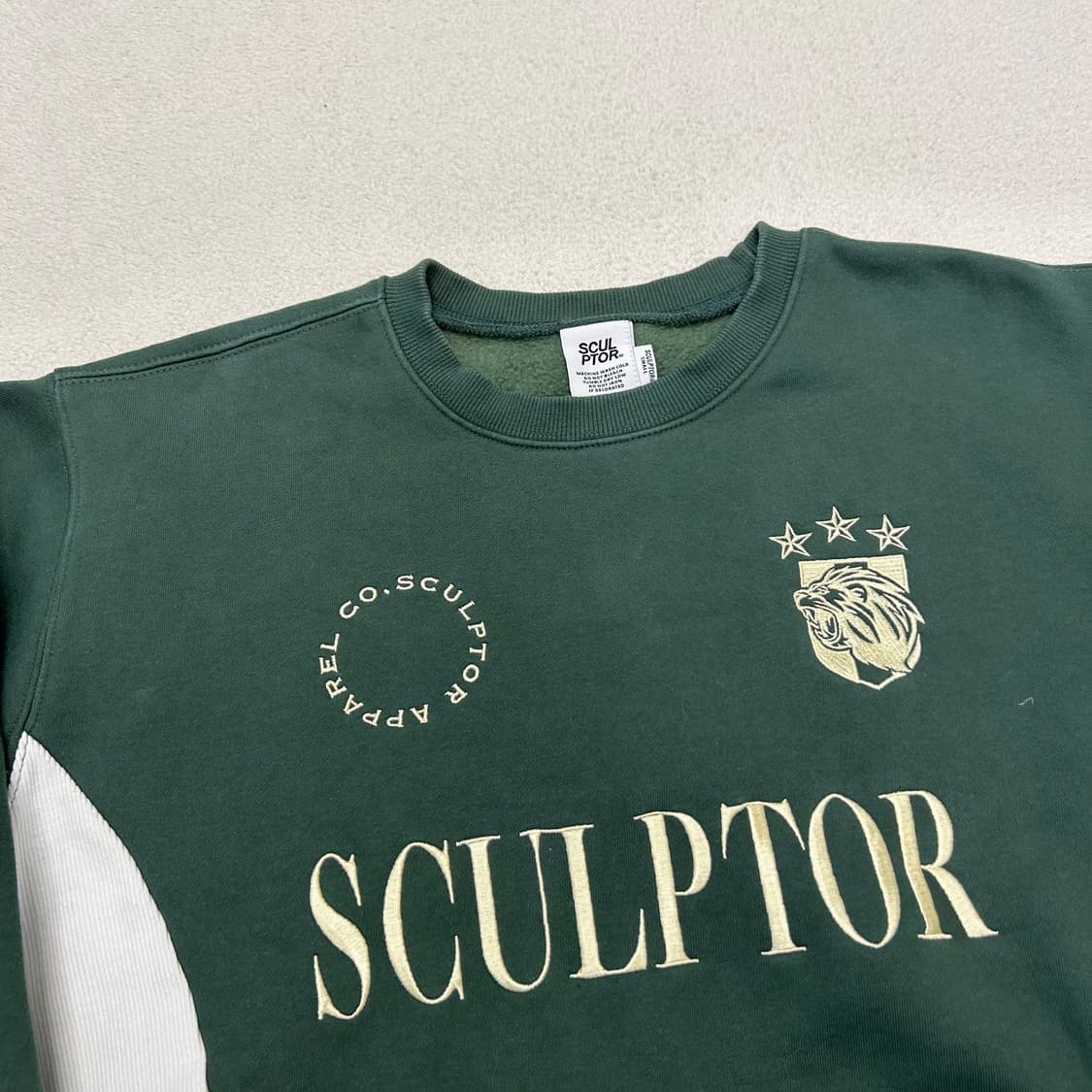 SCULPTOR Dark Green Soccer Sweatshirt  상품이미지4