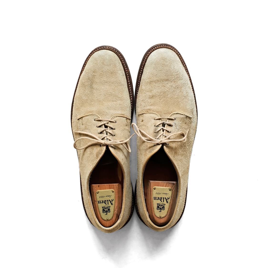 알든 29332 10.5D 언라인드 탄 스웨이드 더비 상품이미지7