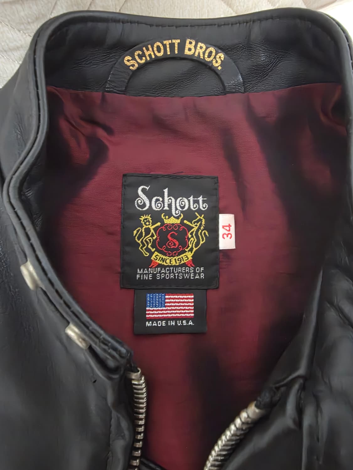 Schott 쇼트 641XX 스탠드 라이더스 34사이즈 소가죽 자켓 상품이미지4