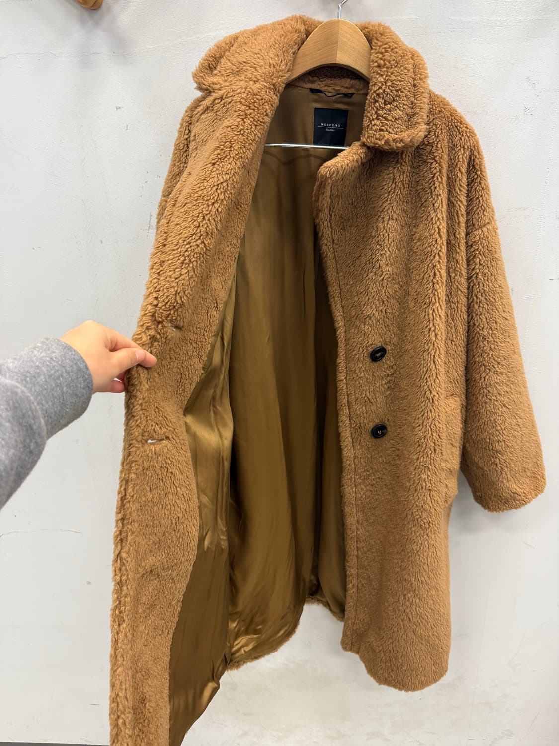 위켄드 막스마라 테디 코트 /카멜 브라운  상품이미지8