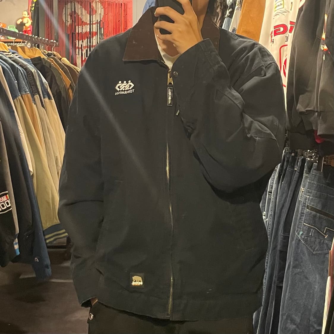 [IM] VTG 블랙 카라 워크자켓  상품이미지4
