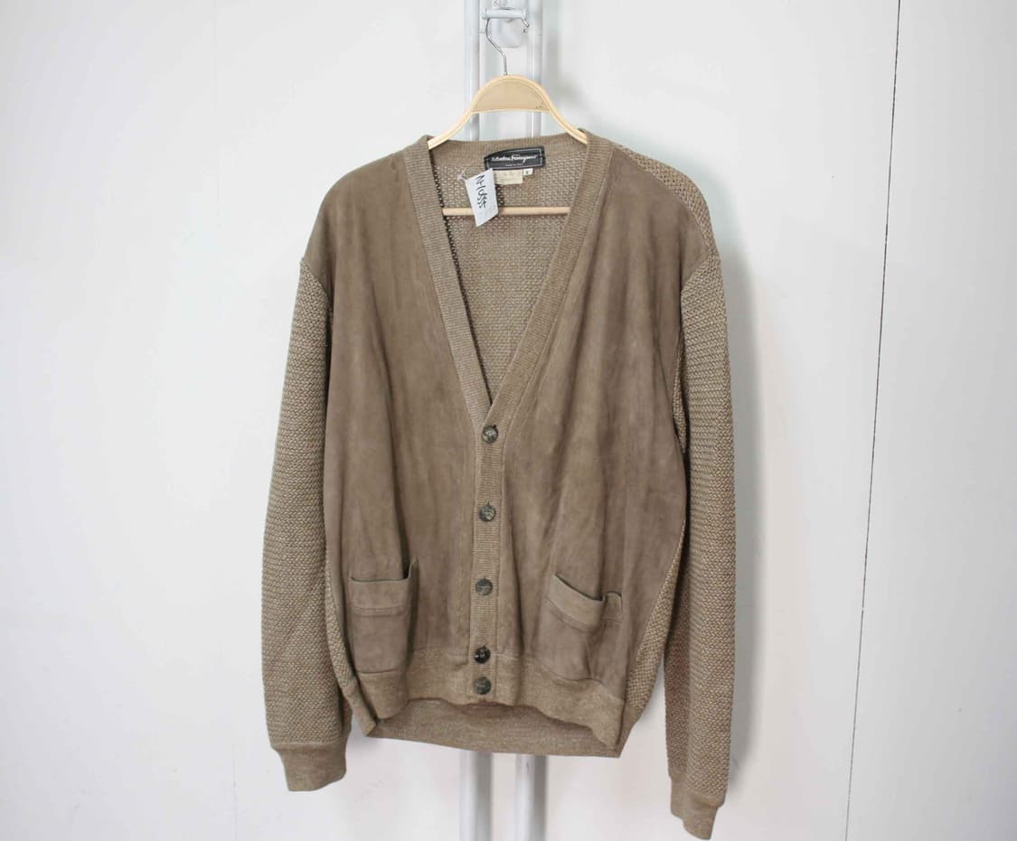 N-10555/살바토레 페레가모 정품 남성용 가디건 M 상품이미지1