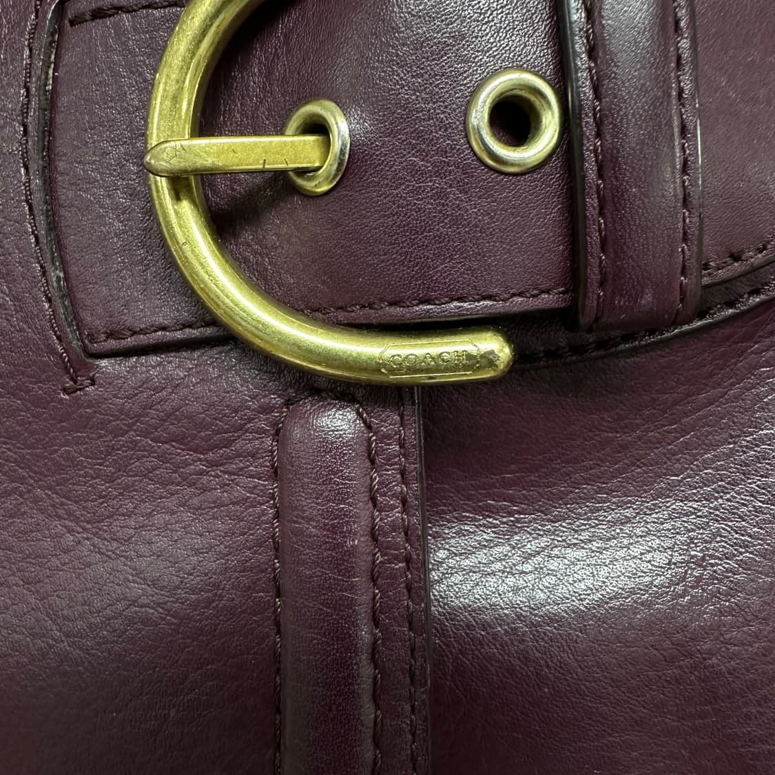 COACH 코치 버건디 가죽 숄더백 크로스백 상품이미지8