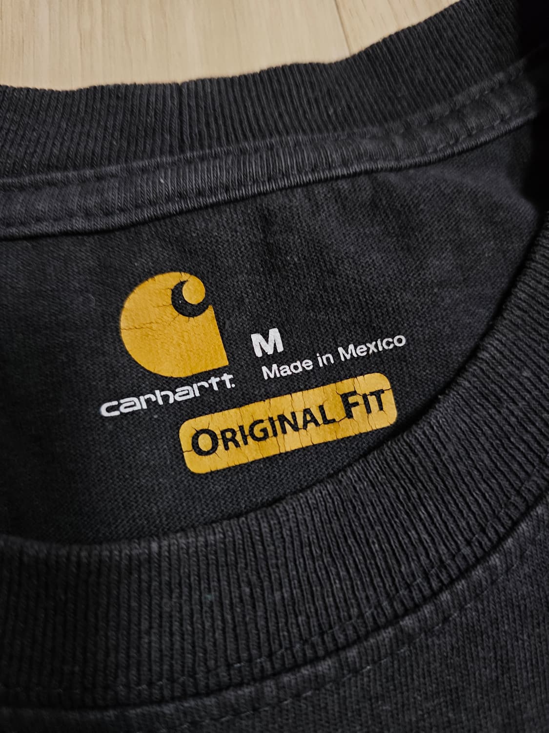 칼하트 블랙 반팔티 M Original Fit 상품이미지4