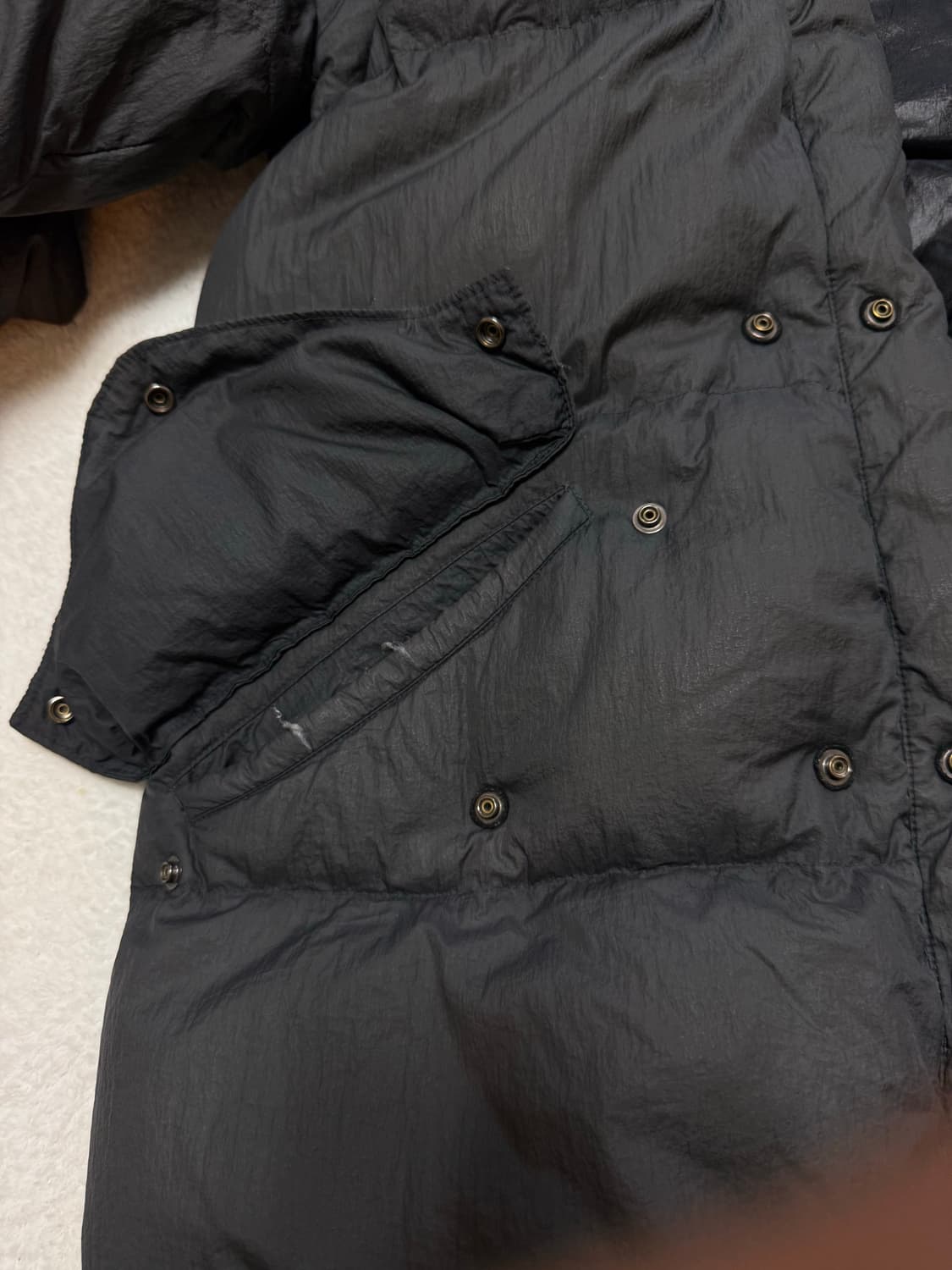 정품 스톤아일랜드 아카이브 크링크랩스 패딩 차콜 상품이미지5