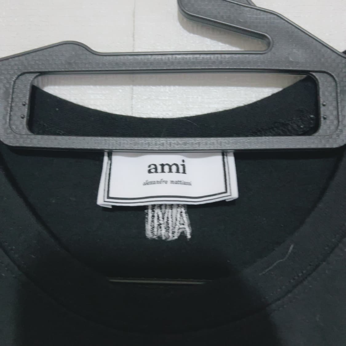 아미 블랙 빅로고 여름 공용 반팔티 상품이미지4