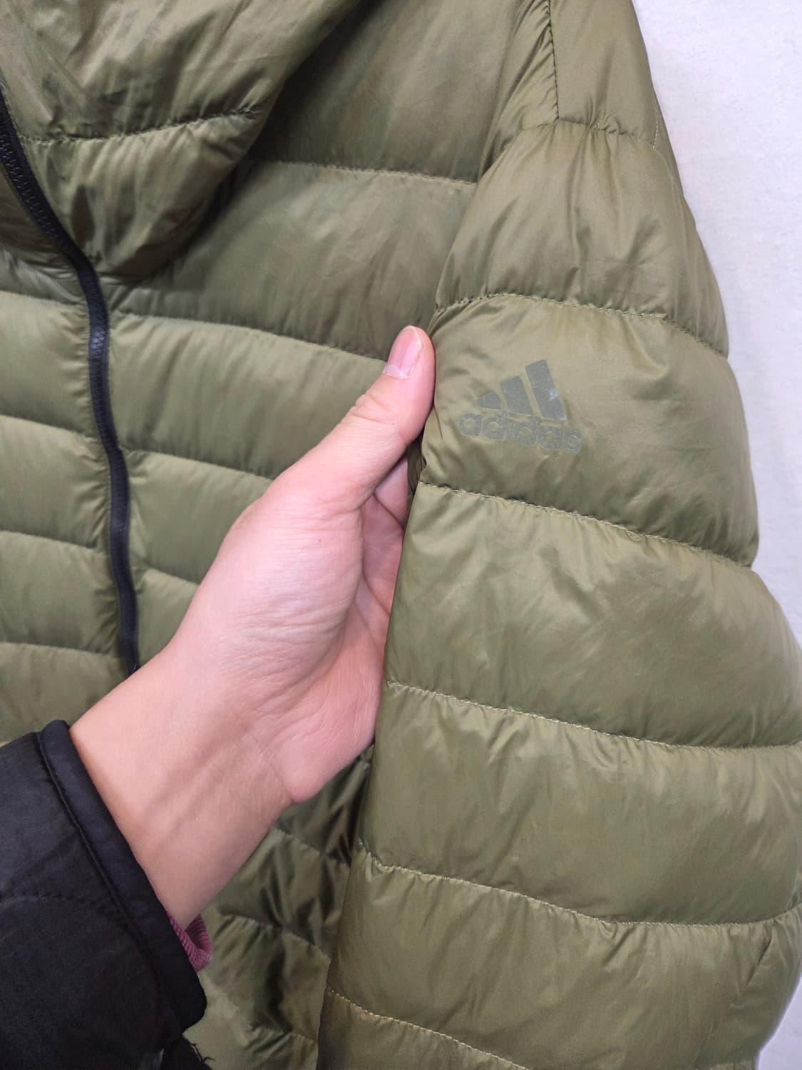  아디다스 아웃도어 모듈러 덕다운 경량패딩 올리브카키 xl  상품이미지5