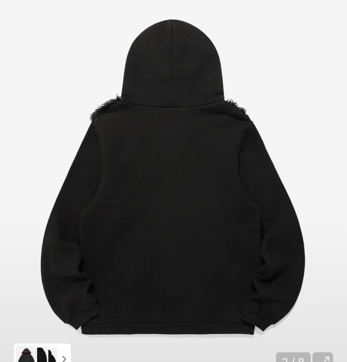 나이스고스트클럽 FUR YETI HOODIE ZIP UP 상품이미지2