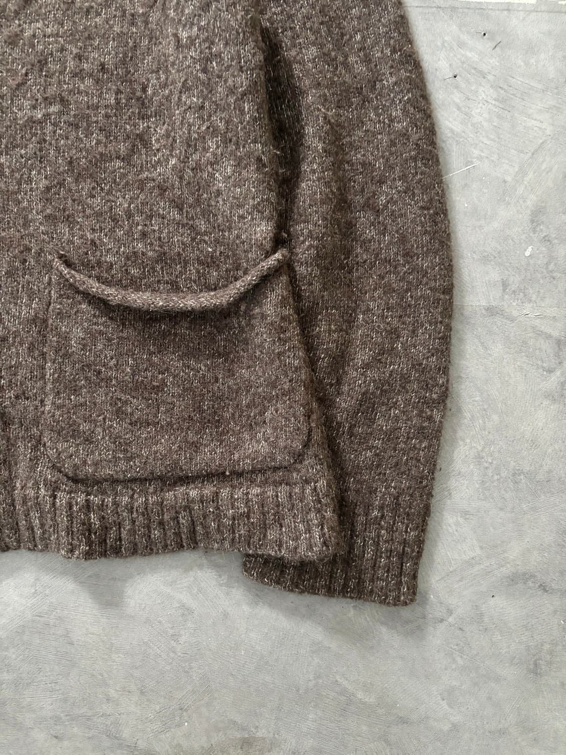 Plantation 플렌테이션 브라운 카라 버튼 가디건 상품이미지6