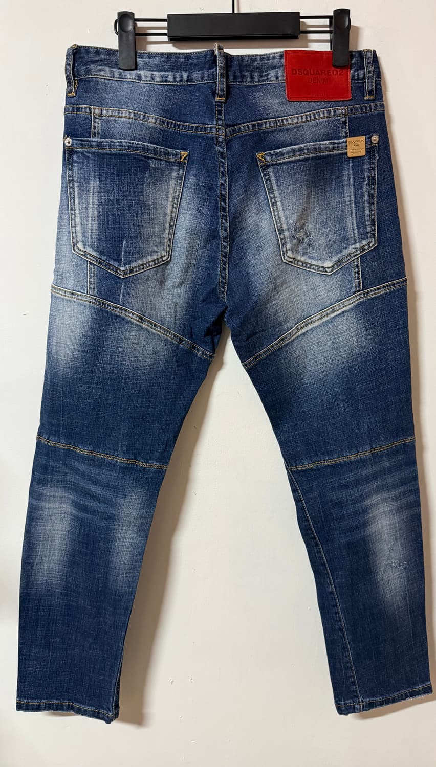디스퀘어드2 타이디 바이커 데님 슬림핏 워싱 진 Y2K 상품이미지4