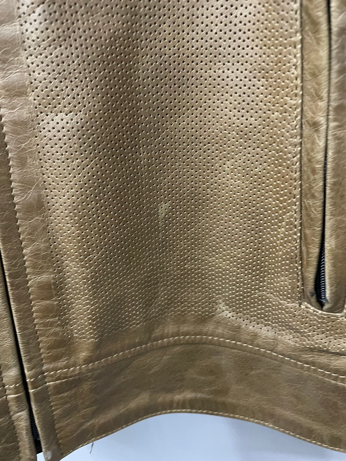 다이네즈 브라운 레더 바이커 자켓 H1725 상품이미지6