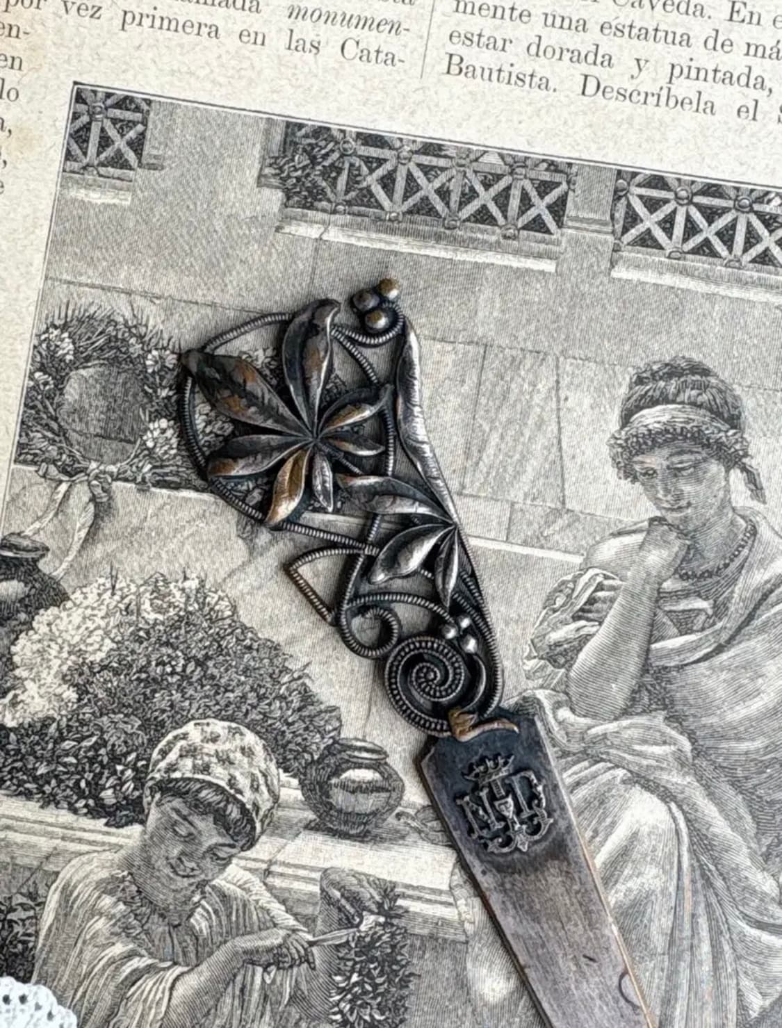 프랑스 앤틱 성물 실버플레이트 레터오프너 페이퍼 나이프 상품이미지4