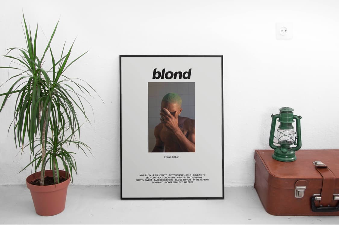 프랭크오션  blond 포스터 액자 50x70cm 대형 인테리어 상품이미지1