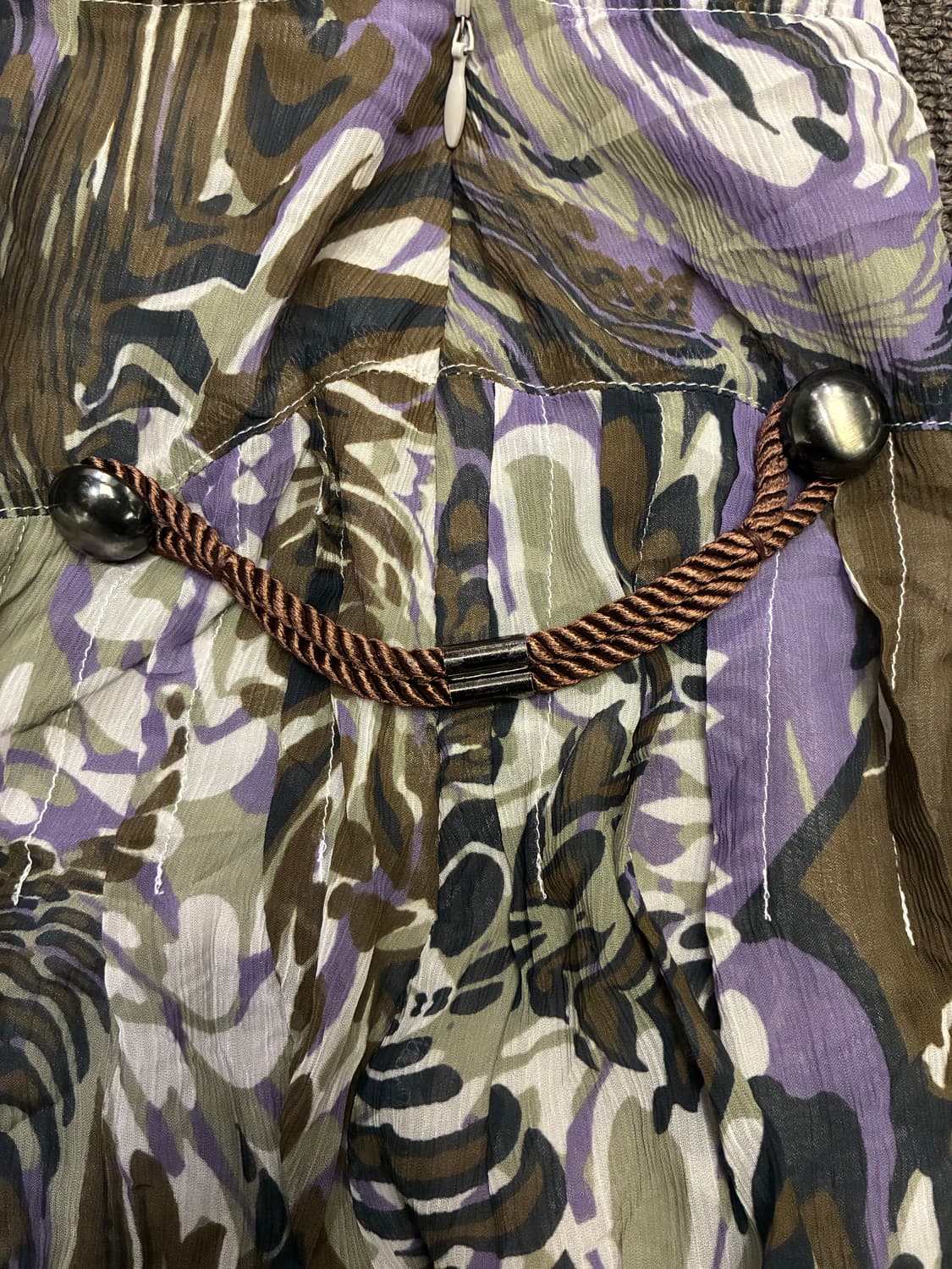 OS)Vivayou 빈티지 여성 에스닉 마블 미니 스커트 상품이미지4