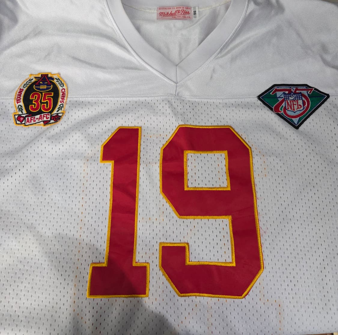 미챌앤네스 조 몬타나 캔자스시티 치프스 1994 스로우백 저지 상품이미지7