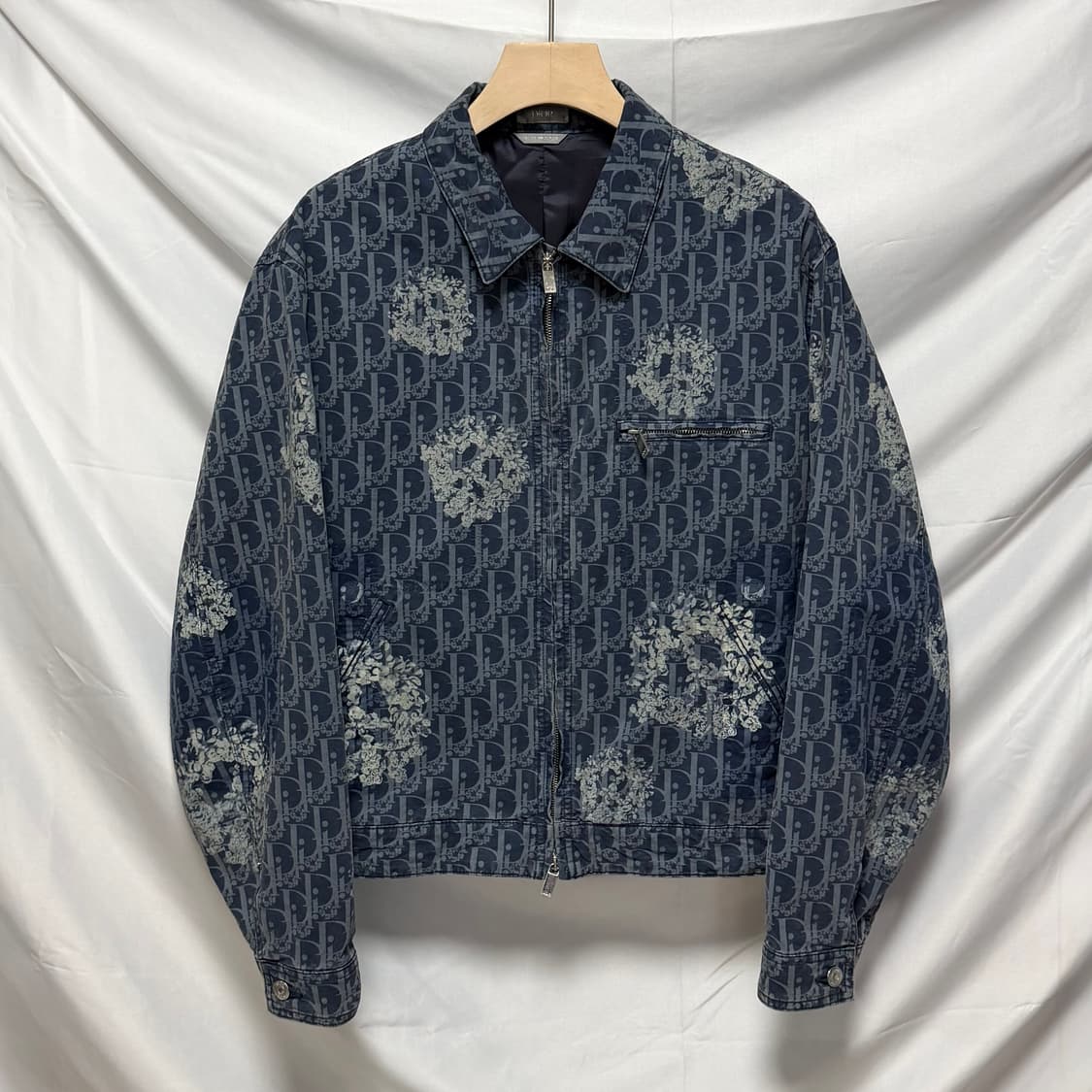 [S+급/46] 디올 X 데님 티어스 오블리크 데님 블루종 자켓 상품이미지1