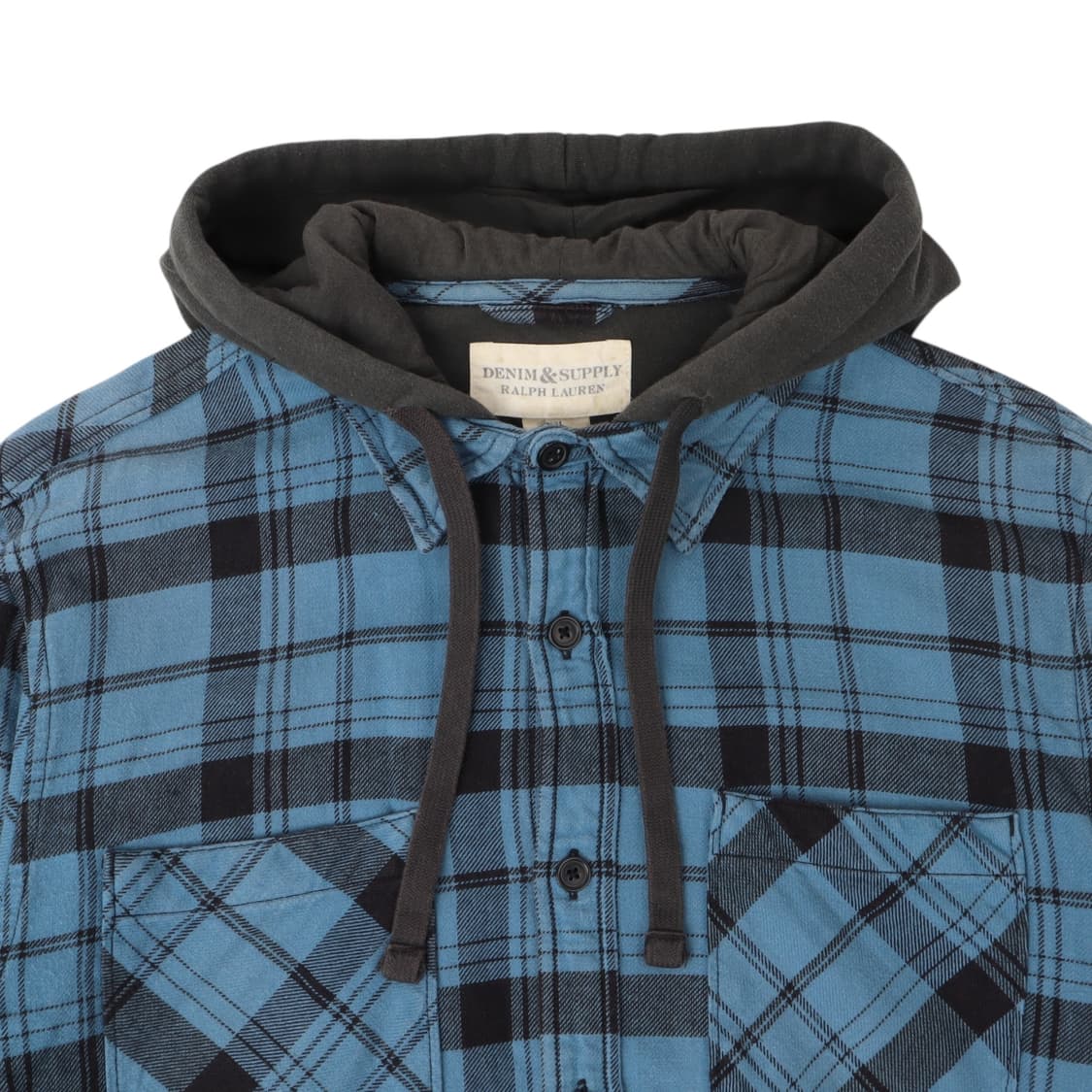 데님앤서플라이 후디드 플란넬 체크 셔츠 상품이미지2