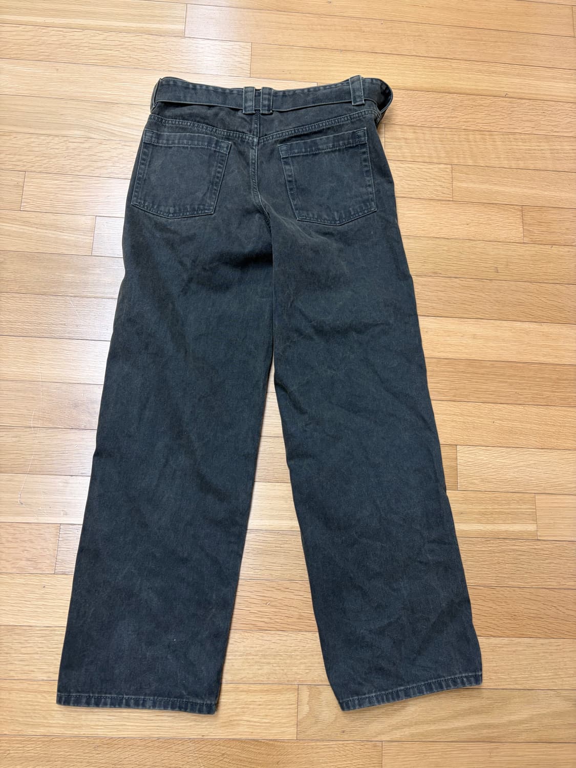 르메르 스타일 자라 블랙 데님팬츠 상품이미지2