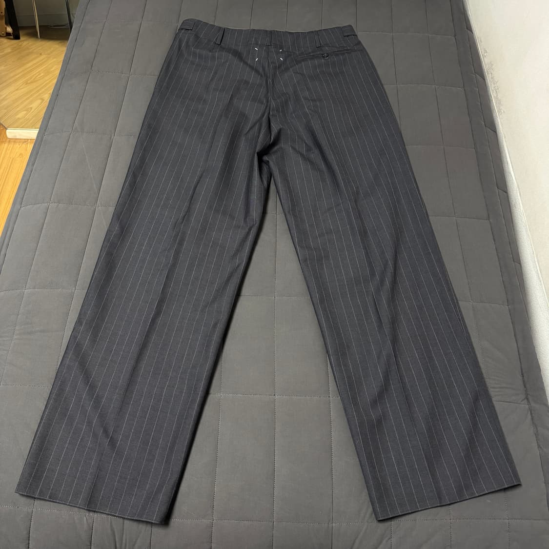 메종 마르지엘라 그레이 스트라이프 울 슬랙스 50 사이즈 새상품 상품이미지2