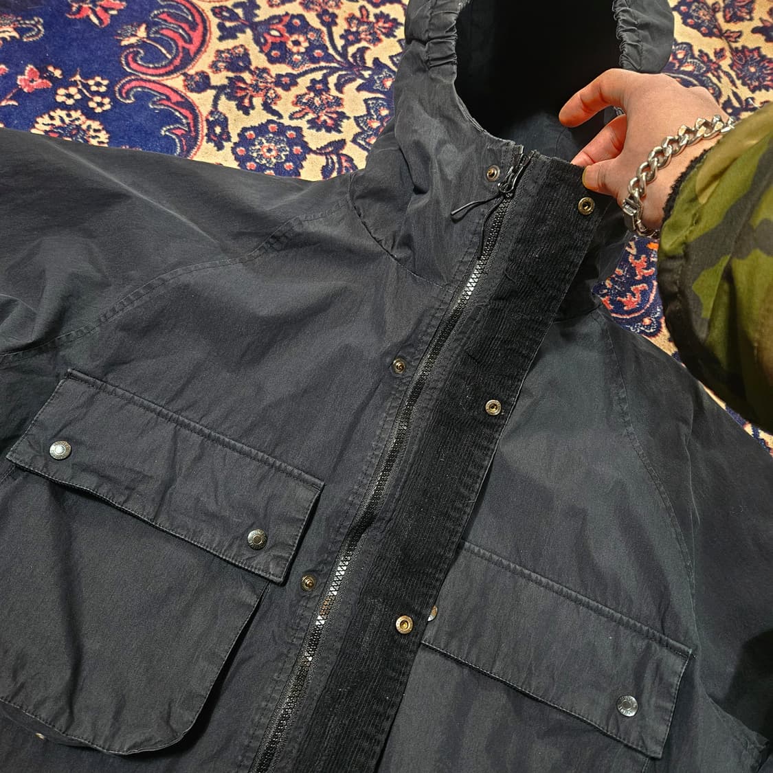 유니폼브릿지 21fw 유틸리티 바람막이 숏 파카 자켓 L size 상품이미지5