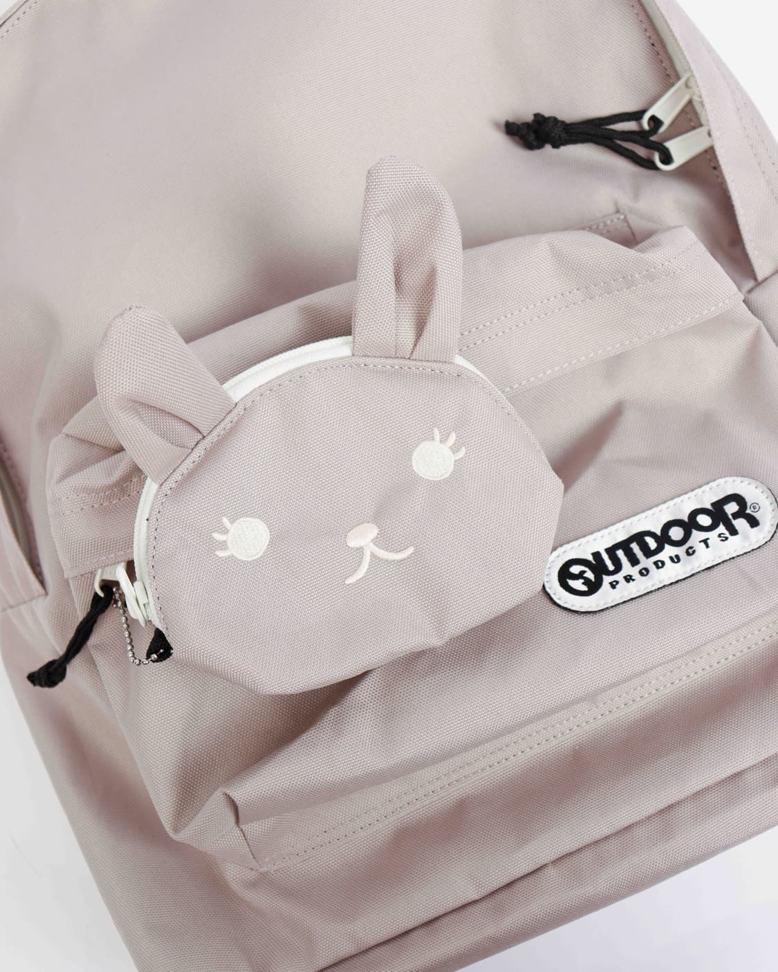 [OUTDOOR] 베이지 나일론 백팩 + 버니 파우치 상품이미지2