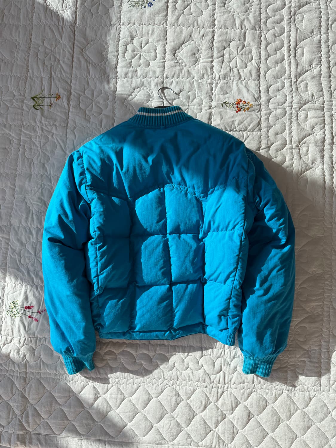 COMFY 70s-90s OG Made in USA 스카이블루 다운 자켓 상품이미지3