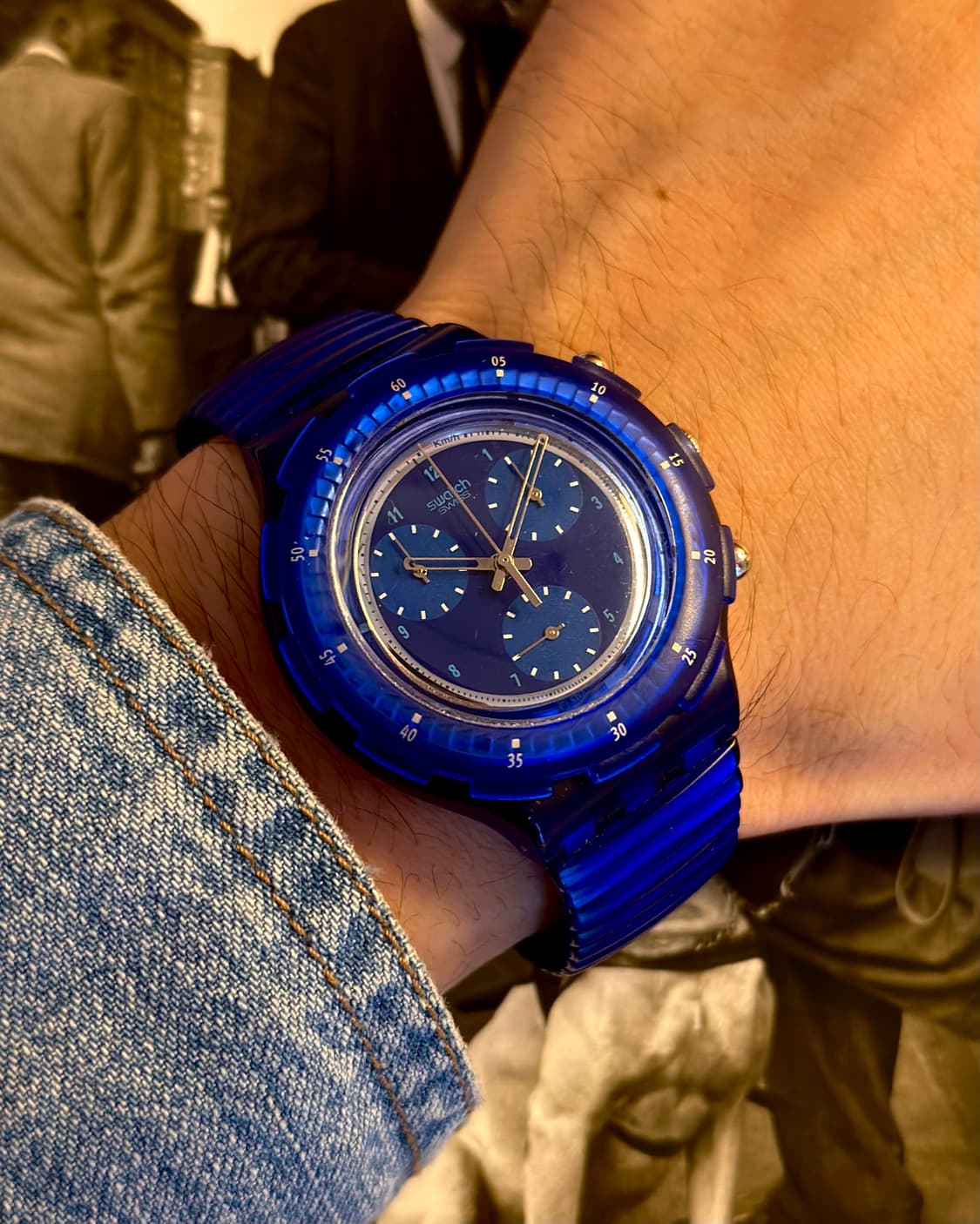 95년판) 빈티지 스와치 아쿠아크로노 Mareggiata 상품이미지1