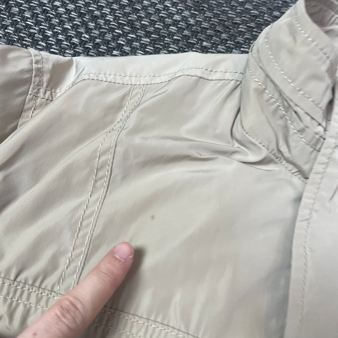 SO.BASIC 아이보리 사파리 자켓 L 상품이미지6