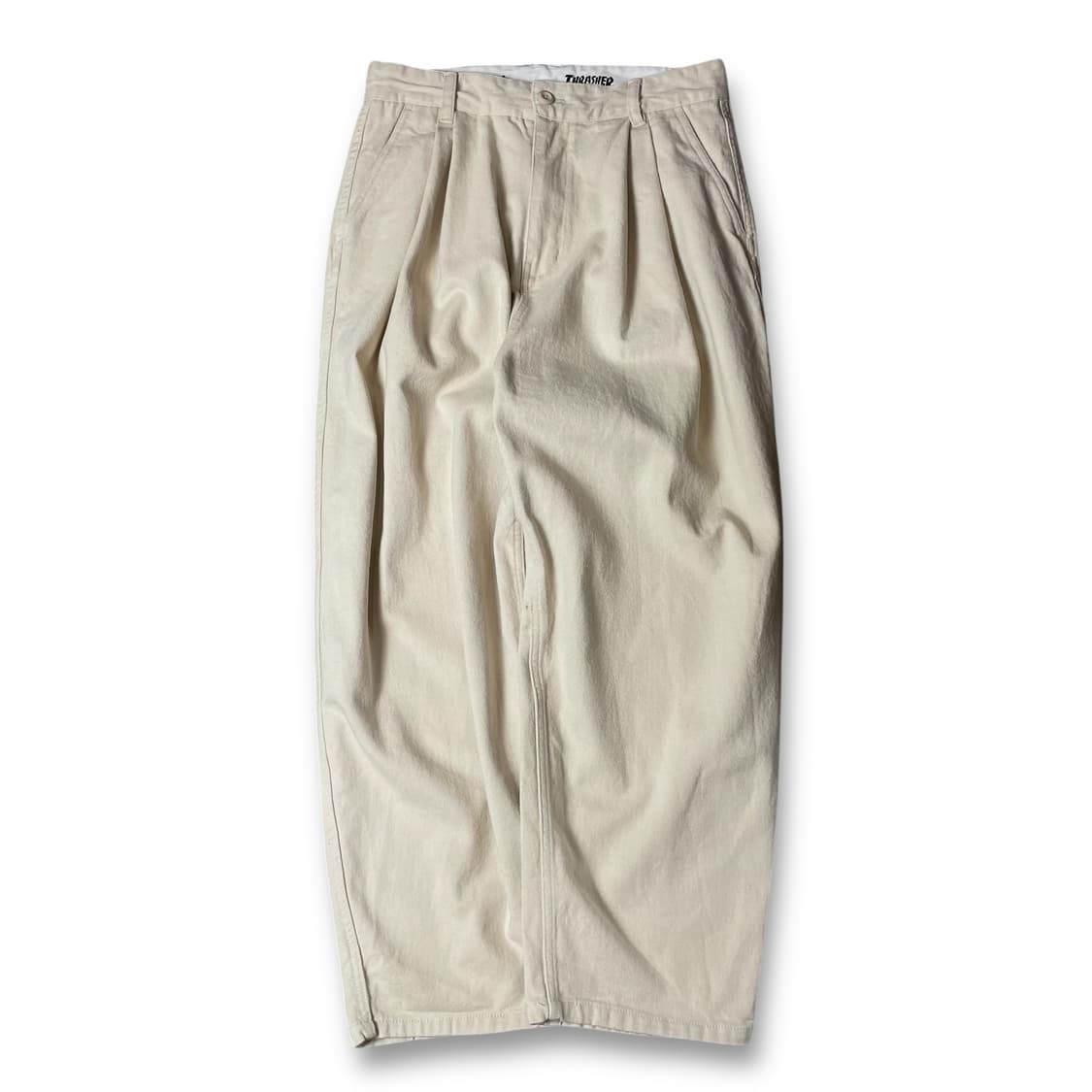 (30) 트레셔 크림 핀턱 데님 팬츠 M 상품이미지1