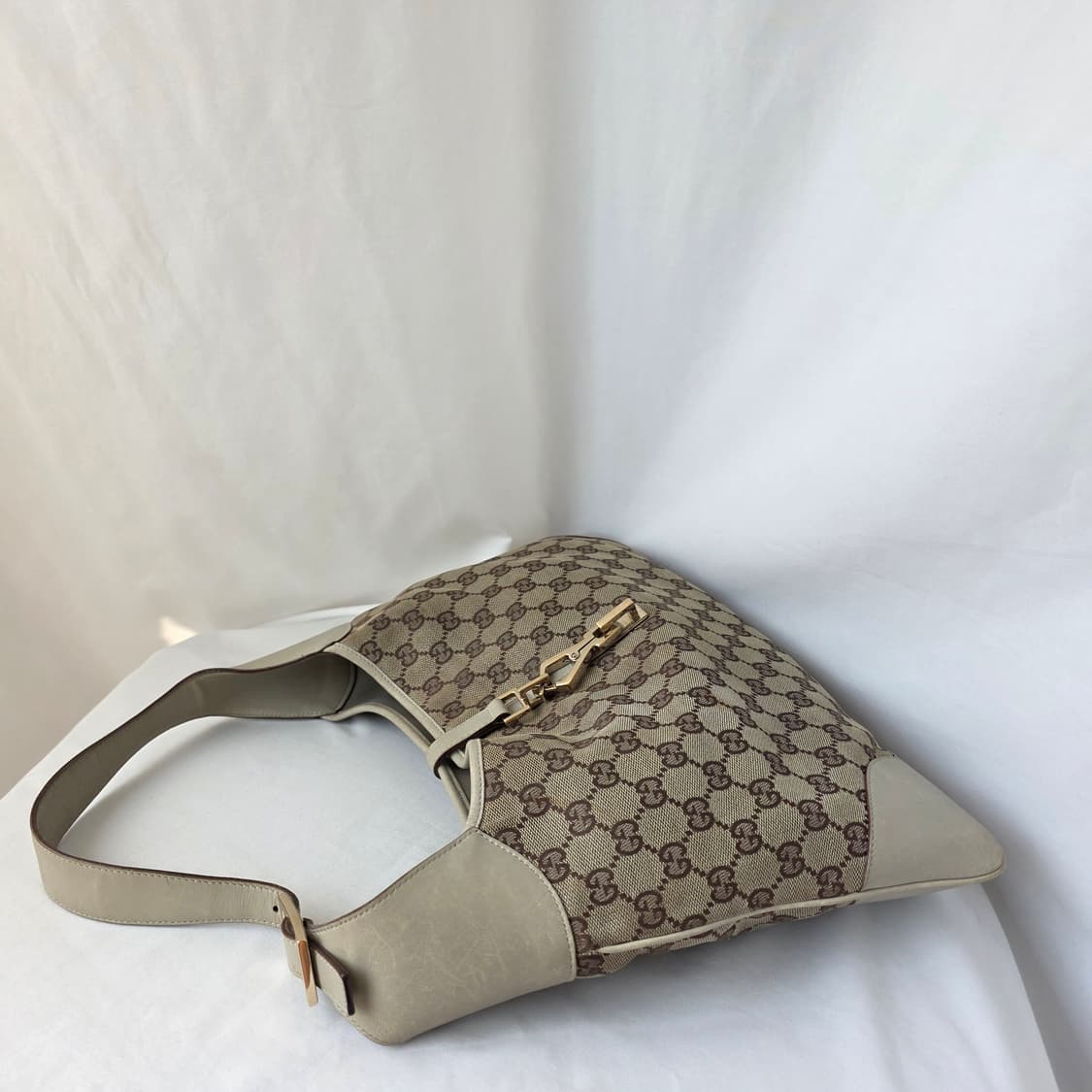 [정품 GUCCI] 구찌 GG 캔버스 재키백 호보 숄더백 상품이미지5
