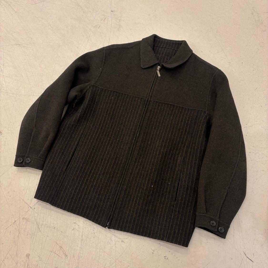 빈티지 패턴 모직 자켓 상품이미지1