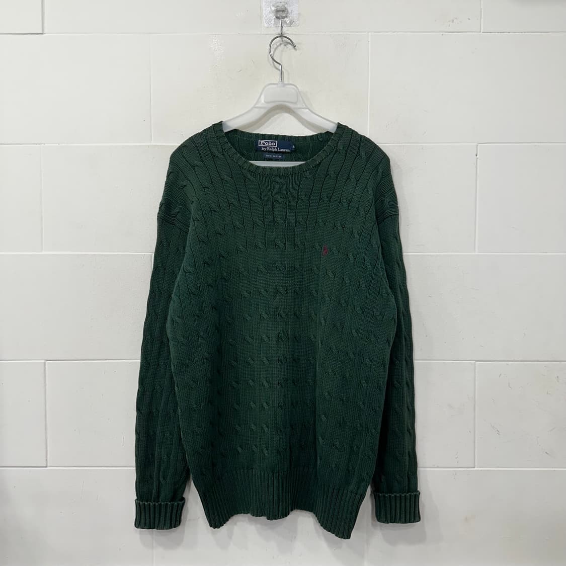 폴로 랄포로렌 꽈배기 니트 상품이미지1