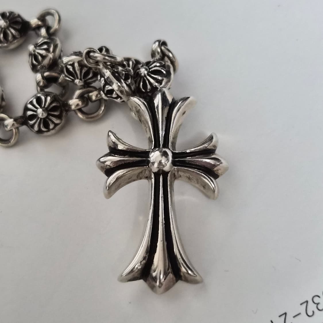 크롬하츠 스몰크로스+크로스볼목걸이 24인치 상품이미지2