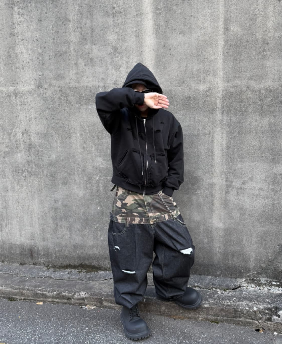 preoccupy 더블 후드 집업 상품이미지1