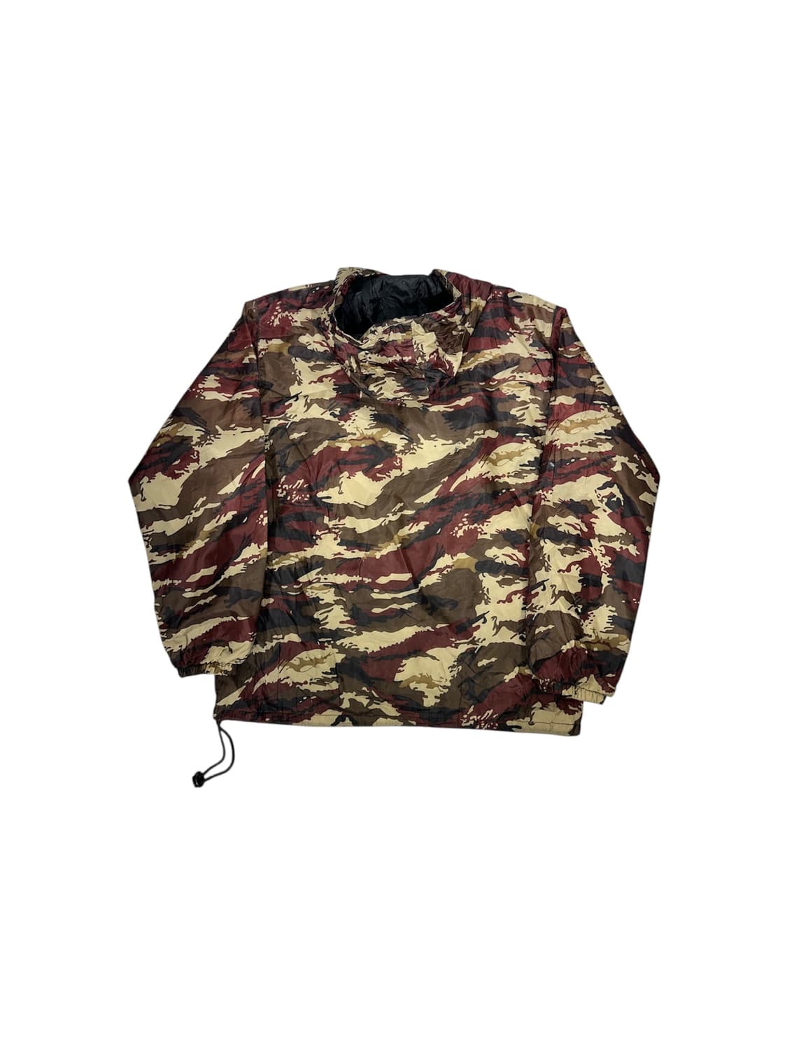 일본 빈티지 밀리터리 카모 후드 아노락 바람막이 자켓 L 상품이미지6